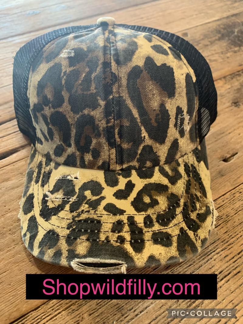 Leopard Crisscross Hat