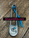 Sterling Silver Safety Pin Keychain