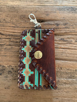 Leather Keychain Card Holder