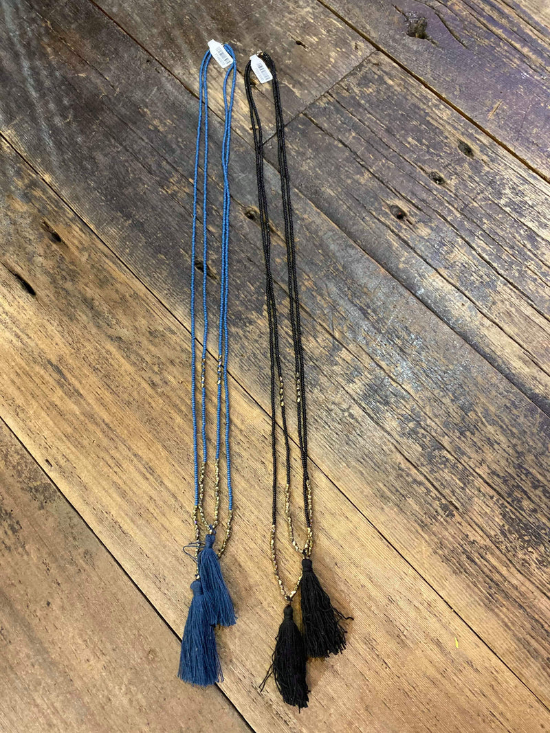Beaded with Tassel Necklace