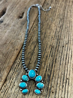 Small Navajo Pearl Squash Necklace